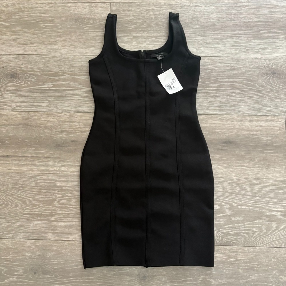 NWT Little Black Dress Bodycon Bandage Sleeveless Short Dress Size S